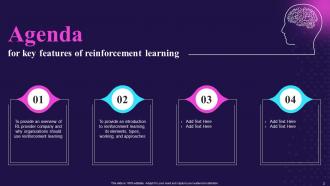 Key Features Of Reinforcement Learning IT Powerpoint Presentation Slides Engaging Professionally