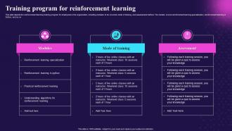 Key Features Of Reinforcement Learning IT Training Program For Reinforcement
