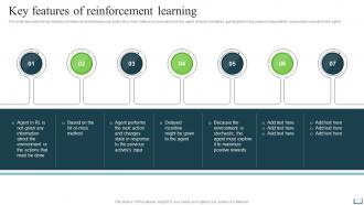 Key Features Of Reinforcement Learning Ppt Powerpoint Presentation Summary Inspiration