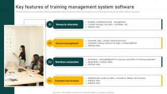 Key Features Of Training Management System Software
