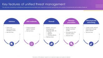 Key Features Of Unified Threat Management
