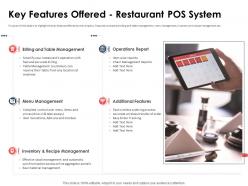 Key features offered restaurant pos system