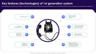 Key Features Technologies Of 1st Generation System Cell Phone Generations 1G To 5G