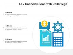 Key Financials Icon With Dollar Sign