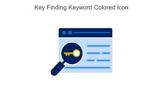 Key Finding Keyword Colored Icon In Powerpoint Pptx Png And Editable Eps Format