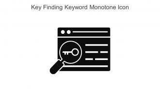 Key Finding Keyword Monotone Icon In Powerpoint Pptx Png And Editable Eps Format