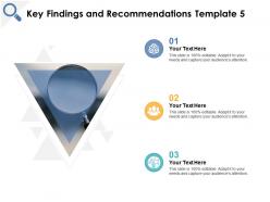 Key findings and recommendations technology management ppt powerpoint presentation file master slide