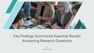 Key Findings Summarize Essential Results Answering Research Questions PPT Graphics AT