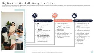 Key Functionalities Of Effective System Software System Integration Plan Ppt Show Background Images