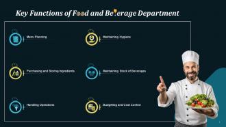 Key Functions Of Food And Beverage Department Training Ppt