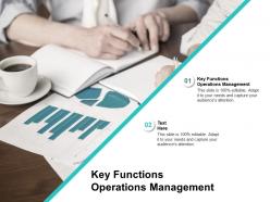 Key functions operations management ppt powerpoint presentation inspiration infographic cpb
