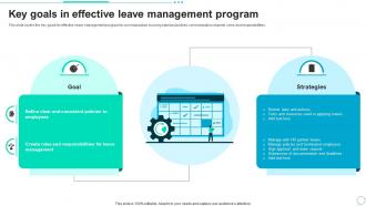Key Goals In Effective Leave Management Program