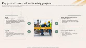Key Goals Of Construction Site Safety Program Enhancing Safety Of Civil Construction Site