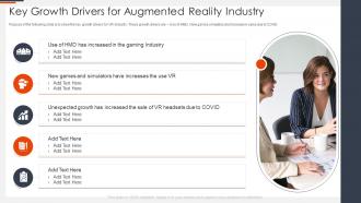 Key Growth Drivers For Augmented Ai In Gaming Industry Funding Elevator Pitch Deck