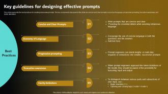 Key Guidelines For Designing Effective Prompts Prompt Engineering For Effective Interaction With Ai