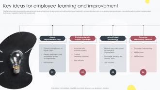 Key Ideas For Employee Learning And Improvement