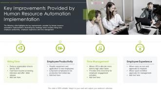 Key Improvements Provided By Human Resource Automation Implementation