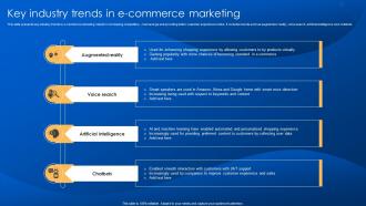 Key Industry Trends In E-Commerce Marketing