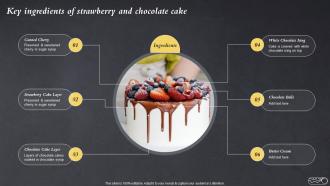 Key Ingredients Of Strawberry And Chocolate Cake Efficient Bake Shop MKT SS V