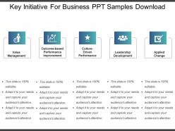 Key initiative for business ppt samples download