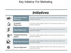 Key initiative for marketing ppt slide design