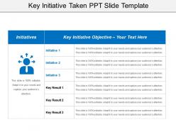 Key initiative taken ppt slide template
