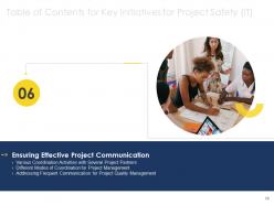 Key initiatives for project safety it powerpoint presentation slides