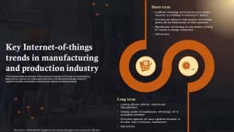 Key Internet Of Things Trends In IoT Solutions In Manufacturing Industry IoT SS