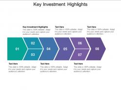 Key investment highlights ppt powerpoint presentation summary cpb