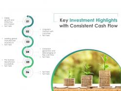 Key investment highlights with consistent cash flow