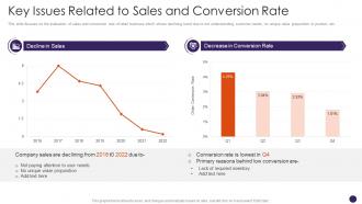 Key Issues Related To Sales And Conversion Rate Retail Merchandising Plan