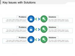 Key issues with solutions