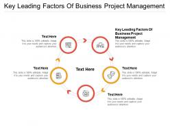 Key leading factors of business project management ppt powerpoint presentation styles background cpb