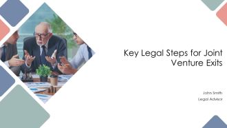 Key Legal Steps For Joint Venture Exits PPT Information AT
