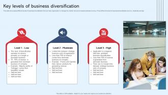 Key Levels Of Business Diversification In Business To Expand Strategy SS V