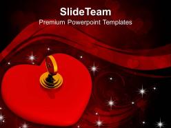 Key lock red heart security powerpoint templates ppt themes and graphics 0213