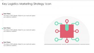Key Logistics Marketing Strategy Icon