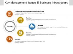 Key management issues e business infrastructure ppt powerpoint presentation slides aids cpb