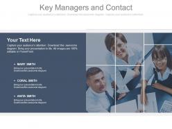 Key Managers And Contact Ppt Slides