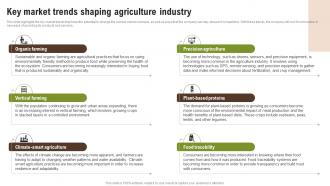 Key Market Trends Shaping Agriculture Industry Wheat Farming Business Plan BP SS