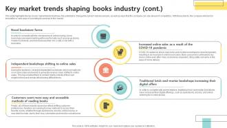 Key Market Trends Shaping Bookstore Bookselling Business Plan BP SS Ideas Captivating