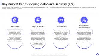 Key Market Trends Shaping Call Center Industry Outbound Call Center Business Plan BP SS Colorful Compatible