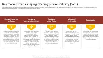 Key Market Trends Shaping Cleaning Service Commercial Cleaning Business Plan BP SS Graphical Best