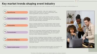 Key Market Trends Shaping Event Industry Event Coordinator Business Plan BP SS