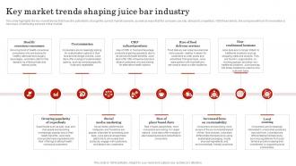 Key Market Trends Shaping Juice Bar Industry Smoothie Bar Business Plan BP SS