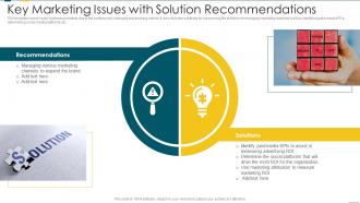 Key Marketing Issues With Solution Recommendations
