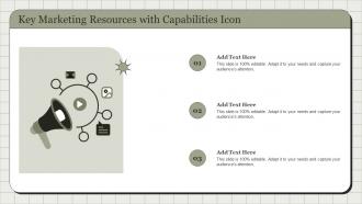 Key Marketing Resources With Capabilities Icon