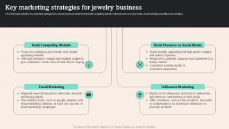 Key Marketing Strategies For Jewelry Business Tiffany And Co Business Plan BP SS