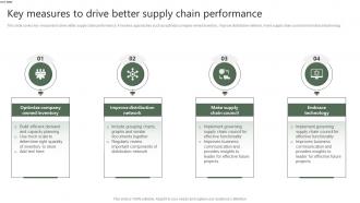 Key Measures To Drive Better Supply Chain Performance