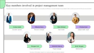 Key Members Involved In Project Creating Effective Project Schedule Management System